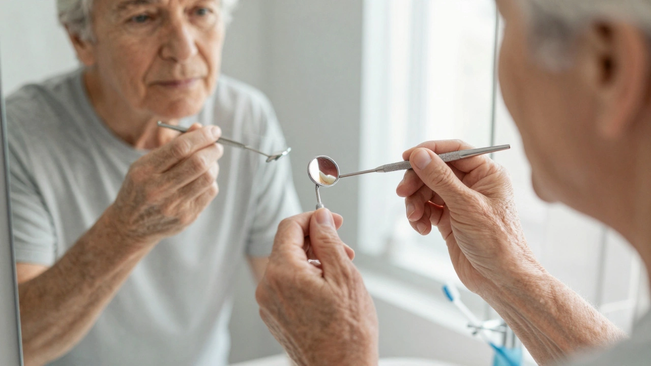 Dentální zrcátko: Jak ho používat pro kontrolu stavu zubních protéz