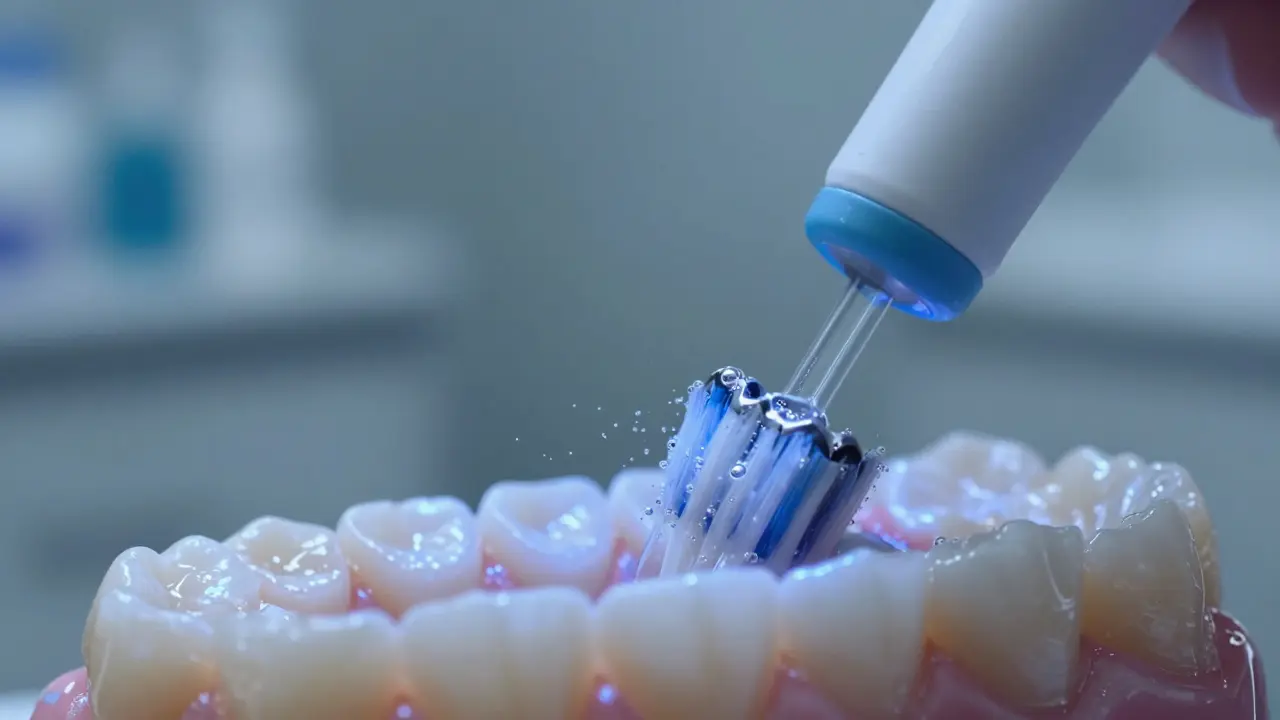 Jak funguje ultrazvukový čistič zubů a proč je lepší než bělicí pásky