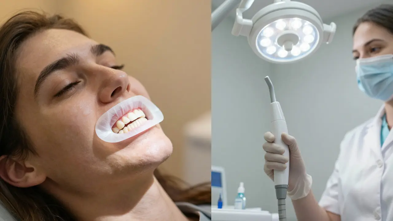 Porovnání domácího bělení a profesionální stomatologie