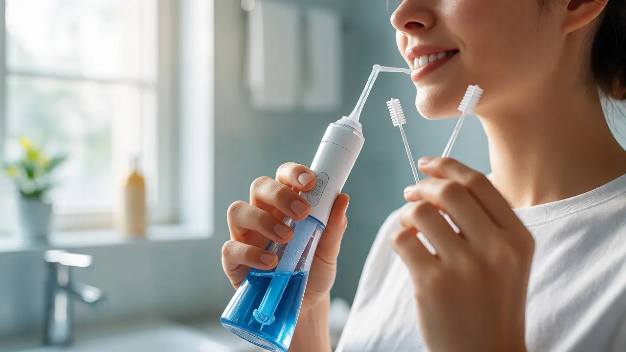 Hygiena dutiny ústní pomocí irigátoru